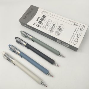 Morning Light Stationery Neutral Pen Quick Dry Black 0.5 Needle Cone Tip Click Sign Pen Writing Tool Business Supplies