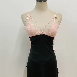 ชุดนอนซาติน H9073 - ชุดนอนซาตินเซ็กซี่ ชุดนอนซาตินกระโปรง ส่งจากไทย