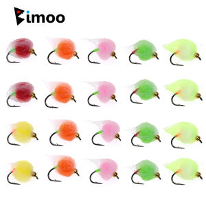 8/12pcs Bead Head Glo Bug Salmon Egg Fly Salmon Fish Roe Wet Flies Fast Sinking Trout Steelhead Fishing Artificial Bait Lure