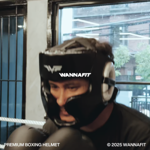 WANNAFIT MAX Helm Tinju | Boxing Helmet MMA Muay Thai Taekwondo Sanda Pelindung Kepala | Perlengkapan Tinju & Bela Diri