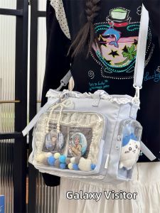 YINHEFANGKE | Transparent Ins Girl Soft Lolita Single-shoulder Tote Bag