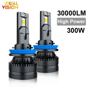 Dualvision Car LED Headlight H7 LED H4 H1 H8 H11 HB3 HB4 9005 9006 9012 6000K 300W 30000LM Auto LED Lamp Turbo Fog Light 12V