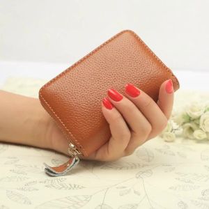 First Layer Cowhide Card Holder Card Holder 2020 Multiple card slots 20 Page Cross-Border Wholesale Gift Gift Bag Card Package Promotion