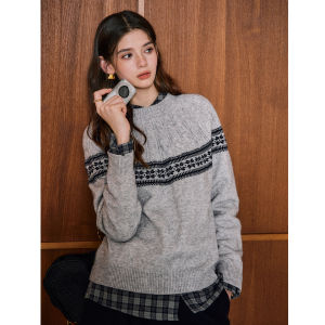 KUHNMARVIN | Áo Sweater Len Nữ Jacquard Fair Isle
