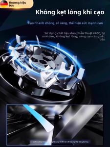 MONLEYTA | Máy tỉa râu điện tử di động nhỏ gọn dành cho nam Máy cạo râu chạy bằng pin sạc nhanh Máy cạo râu bằng hợp kim nhôm