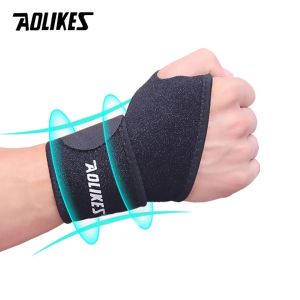 AOLIKES Có Thể Điều Chỉnh Dây Đeo Cổ Tay Hỗ Trợ Nẹp Thể Thao Nén Quấn Viêm Gân Giảm Đau Nylon 1 PC Người Lớn Băng Cổ Tay