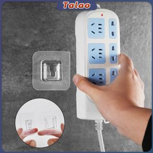 Talao 6cm Self Adhesive Power Strip Fixator Punch-Free Wall-Mounted Power Strip Holder Mount Hook