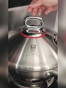 KBH | Chảo Titanium Không Phủ với Nắp Tajine Inox