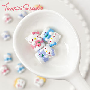 Nhựa Hạt Hợp Kim Dễ Thương Dâu Tây Kitty DIY Phụ Kiện Trang Sức Thủ Công Vòng Tay Vòng Cổ Dây Chuyền Điện Thoại