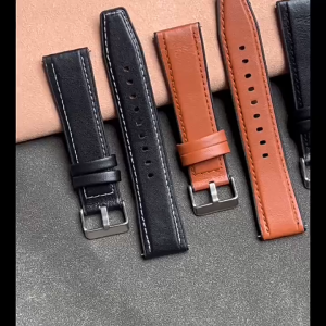 Dây Đồng Hồ Đeo Tay 2 lớp (Trong Cao Su và Ngoài Da) Size 20mm 22mm Tặng Chốt Thông Minh Và Dụng Cụ Thay