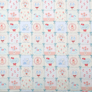 Vải Vải Bạt Cotton Hoạt Hình Gấu Thủ Công DIY Vải Áo Vest Cotton Nguyên Chất Vải Túi Vải Bạt Cotton Mỏng