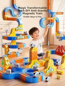 XIDIQI | Magnetic Track Building Blocks Educational Toy