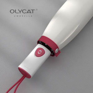 ร่มตีกอล์ฟ OLYCAT สำหรับผู้หญิงร่มพับอัตโนมัติเด็กผู้หญิงแบบพกพาร่มร่มป้องกันรังสียูวีแสงแดดน้ำหนักเบาสำหรับฤดูร้อนกันลม