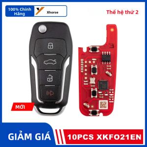 10 Chiếc XHORSE XKFO21EN Chìa Khóa Thông Minh Thế Hệ Thứ 2 Dành Cho Xe Ford - Thay Thế Điều Khiển Từ Xa Có Dây XKFO01EN - Công Cụ Lập Trình Chìa Khóa