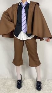 Edogawa Rampo cosplay Costume Detective Uniform Suit Bungo Stray Dogs Outfits with Hat for Halloween Comic set