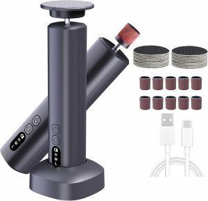 Máy Mài Gót Chân Không Dây 2 Trong 1 Dụng Cụ Chăm Sóc Móng Tay Và Chân Chuyên Nghiệp Loại Bỏ Da Chết