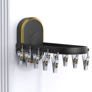 Foldable No-Drill Baby Sock Drying Rack Non-Slip Laundry Clothes Hanger Infant Socks Drying Clamp Home Use Multi-Purpose