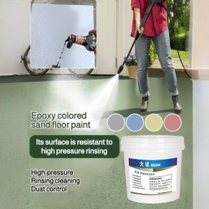 🔥Upgraded epoxy colored sand floor paint Wear-resistant and non-slip cement Indoor and outdoor marb