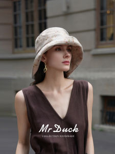 Mr DUCK | Luxury Linen Sun Hat for Face Slimming