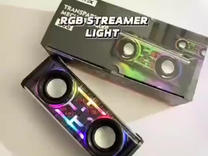 <𝙇𝒂𝙯𝑺𝙜𝑴𝙖𝒍𝙡> V8 Transparent Bluetooth Speaker – Portable Wireless LED Mini Speaker with 3D Surround Sound