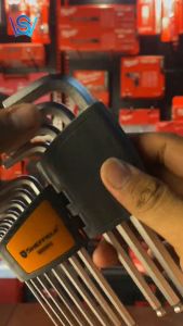 SHEFFIELD 9pcs Extra Long Arm Ball Point Hex Key Set (Metric) L Shape S2 Steel Allen Key Wrench Screwdriver Anti Rust Hardware Portable Steel Tools