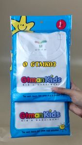 Kaos Dalam Oblong Anak Laki-Laki GTMAN KIDS GTMK-03 Putih Isi 1Pcs