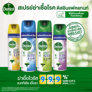 Dettol เดทตอล สเปรย์ฆ่าเชื้อ 450ml X4 | Dettol Disinfectant Spray Crisp Breeze 450mlX4