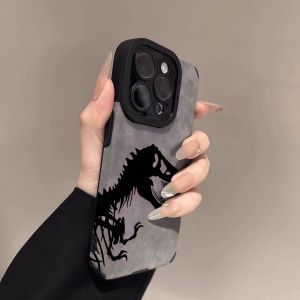 Potdemiel | Ốp Điện Thoại Da Cao Cấp Dinosaur Bones Dành Cho iPhone Chống Sốc Silicon Mềm Chống Xước Chống Bụi Tương Thích Với Các Model Pro Max Air