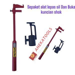 2 Alat Lepas Seal Shockbreaker Depan Motor / Oil Seal dan treker alat buka klip shock sok depan motor