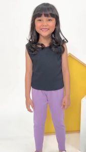 Legging Anak Soya Smilee Warna Ungu Size 1-5 Thn