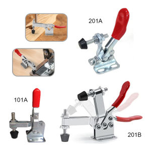 1-4Pcs Horizontal Toggle Clamp Quick-Release Toggle Clamps 201A/201B/201C/225D Woodworking Fix Clip Tool for Carpentry