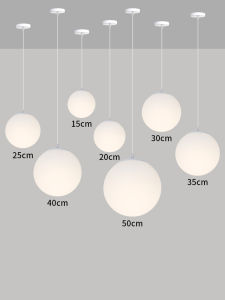 Modern Minimalist Bubble Spherical Pendant Lamp for Restaurant And Nail Salon Business Creative Personalized Shop Window Lighting