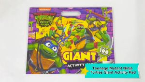 Teenage Mutant Ninja Turtles Giant Activity Pad With Puzzles Mazes Colouring & Over 100+ Stickers For Kids
