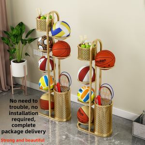 Indoor Simple Childrens Basketball Storage Rack Ball Display Stand Kindergarten Ball Frame Sports Fitness Fans Supplies