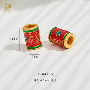 Timeless Sand Gold DIY Jewelry Accessories Nontoxic Durable Beads for Bracelet Making Fashionable Alloy Spacer Beads