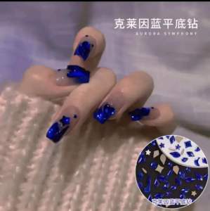 Red Pomegranate Color Nail Art Glitter Rhinestone Jewelry Irregular Shape Flat Bottom Sparkling Diamond for Beauty Tools