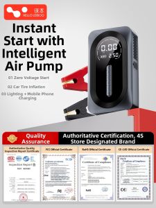 HELLOLEIBOO | Jump Starter Pump 12V Battery