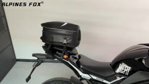 Motorcycle Tail Bag Black Motorbike Waterproof Tail Travel Rider Luggage Rear Back Seat Bag Large Capacity Saddle Bag