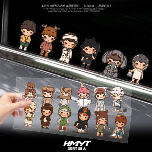 Creative Waterproof Car Window Stickers for Automobile Decoration Wild Animal Back Window Glass Scratch Cover Stickers