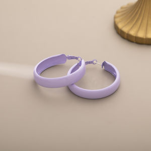 Macaron Colored Circular Earrings Gentle Fashion Creative Design Ear Cuffs No Piercing Required Sweet Style Alloy Geometric Shape