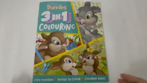 Disney Bunnies 3in1 Colouring Book For Kids With Adorable & Colourful Illustration
