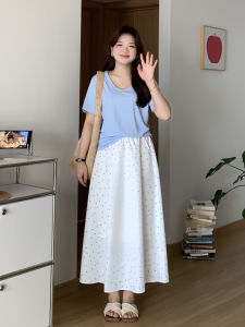 เสื้อยืดแขนสั้นทรงหลวมสำหรับผู้หญิงไซส์ใหญ่ในช่วงฤดูร้อน ทรงเข้ารูป ทรงสลิม เสื้อผ้าทำงานสไตล์ลำลอง