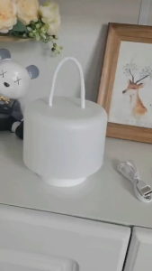 Lampu Meja Led Lampu Kamar Tidur Lampu Gantung Portabel Lampu 3 Warna Malam Dengan