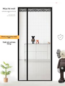 Curtain Chống Muỗi Phòng Ngủ Hiện Đại Đơn Giản Có Khóa Từ Tự Dính Không Cần Đục Lỗ Mở Bên Hông Cửa Lưới Chống Muỗi