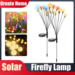 IP65 Waterproof LED Solar Lights Outdoor Firefly Lamp Garden Decoration Starburst Swaying Landscape Path