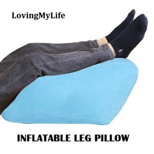 Lovingmylife gối chân bơm hơi gối đầu gối nhẹ di động để mỏi chân