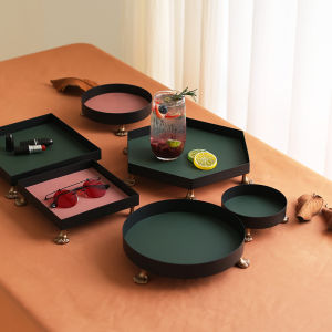 [แมวเหมียวว่างเปล่า] ถาดรูปกรงเล็บแมวไอเดียสร้างสรรค์บนโต๊ะกล่องเก็บเครื่องประดับสไตล์ INS กล่องเครื่องประดับต่างหูและต่างหูเครื่องประดับ