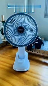 พัดลม 7 นิ้ว ลมแรง 3 ระดับ ดลมทําความเย็น พัดลมตั้งโต๊ะ พัดลมพกพา พัดลมหนีบ พัดลมไร้สาย ขนาด 35x15x2cm