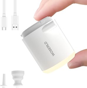 Tiny Portable Ultra-Mini Mattress Air Pump Camping SOS Lamp Rechargeable for Pool Float Air Bed Swimming Ring Vacuum Storage Bag