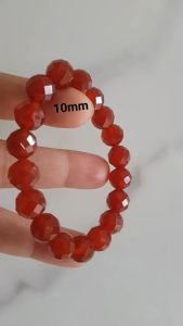 🦚🌺🦚Vòng tay phong thuỷ Nữ đá mã não đỏ giác tự nhiên đẹp size vòng hạt 10mm hợp nữ mệnh hoả mệnh thổ có 350k ạ